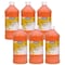 Handy Art Little Masters Tempera Paint, Orange, 32 oz., 6PK 203715 - alternate 1
